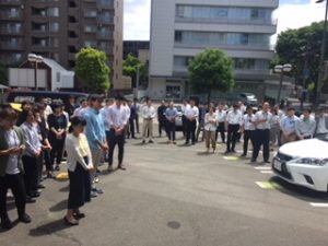 避難訓練と社員安否確認訓練を実施しました