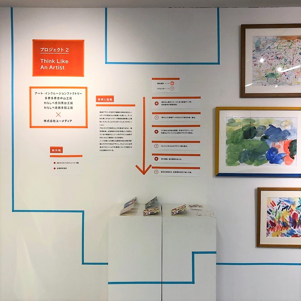 「アートを仕事にするネットワーク環境形成事業の報告展」で当社の取組をご紹介いただきました